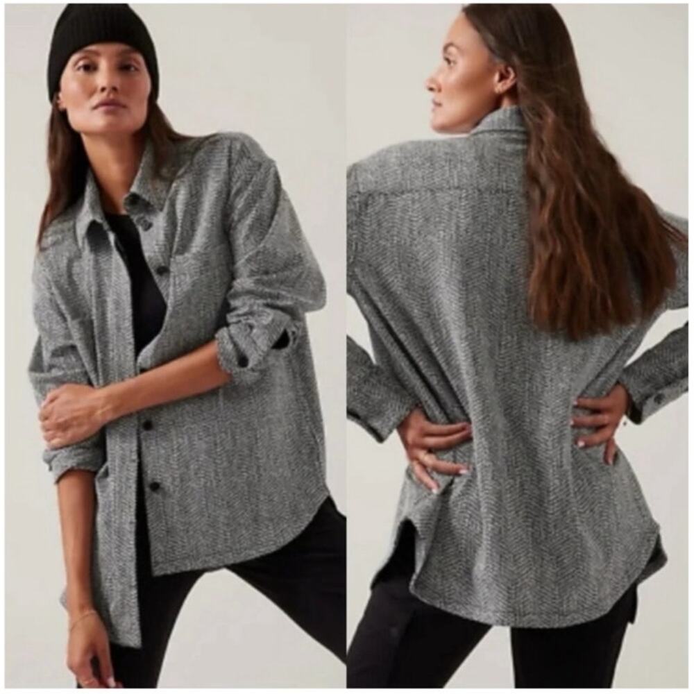 Ahtleta Textured Oversized Shirt Jacket